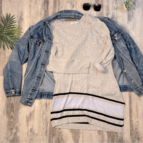 Assymetrical colour block sweater dress - Picture 2 of 3